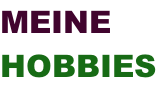 MEINE HOBBIES